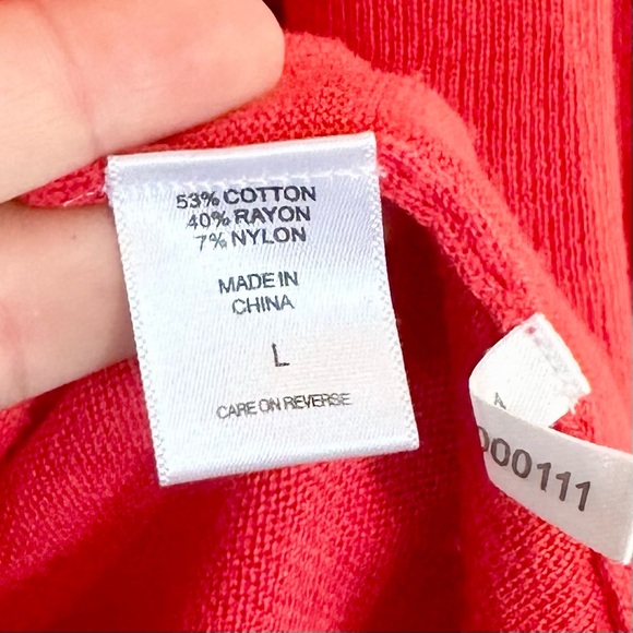 New York & Company Vibrant Red Cardigan and Tank Top Set - Size: Large - Picture 8 of 12